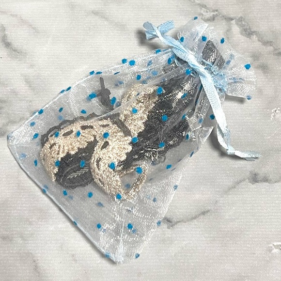 Spring Girly Choker Bundle Gingham, Cream Sparkle Fleck & Clover Quantity 3 Gift - Picture 5 of 5